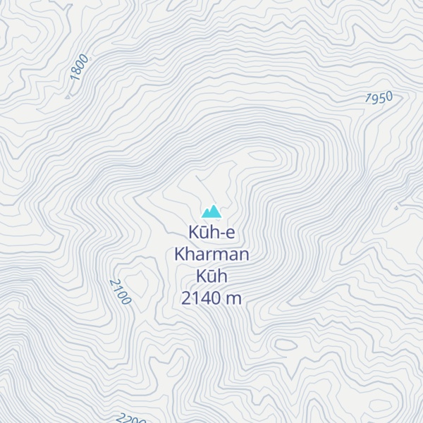 Map of Kūh-e Kharman Kūh