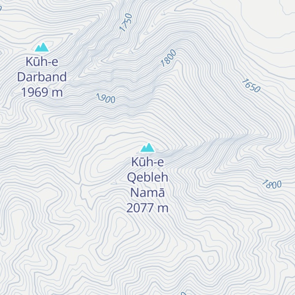Map of Kūh-e Qebleh Namā