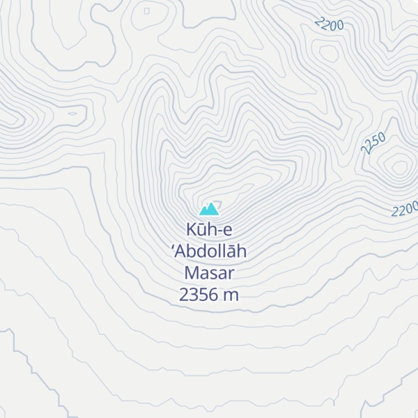 Map of Kūh-e ‘Abdollāh Masar