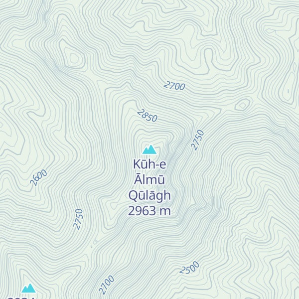 Map of Kūh-e Ālmū Qūlāgh