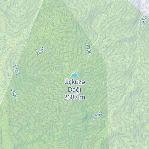 Map of Üçkuzə Dağı