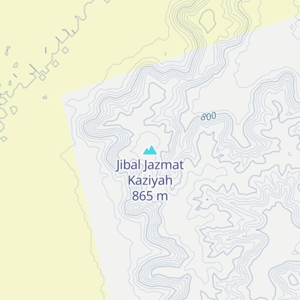 Map of Jibal Jazmat Kaziyah