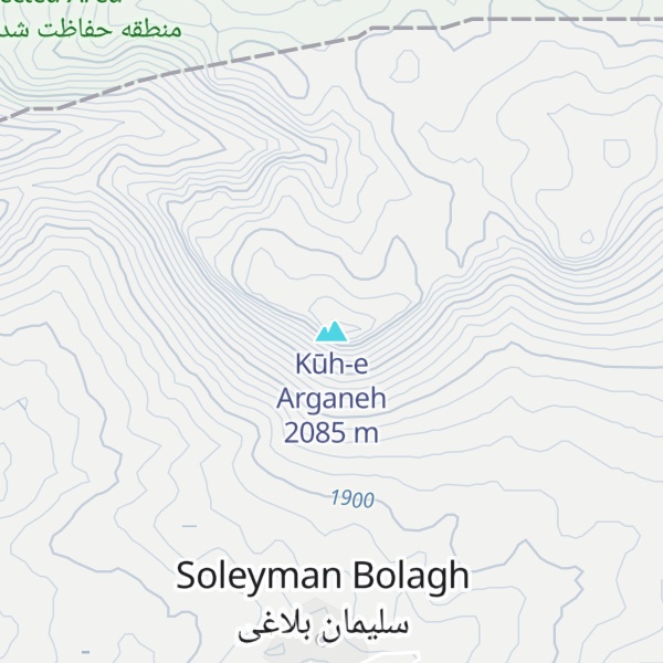 Map of Kūh-e Arganeh