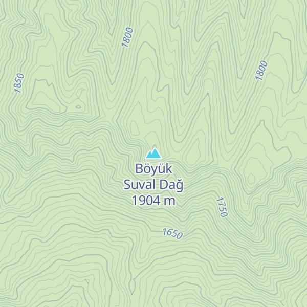 Map of Böyük Suval Dağ