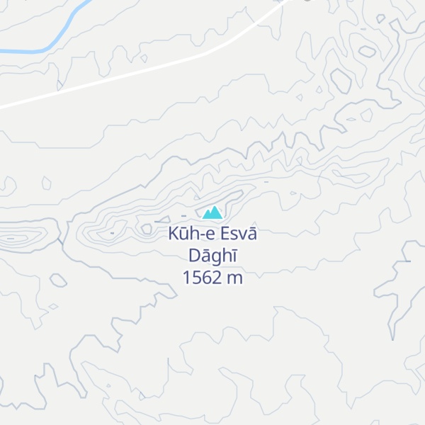 Map of Kūh-e Esvā Dāghī