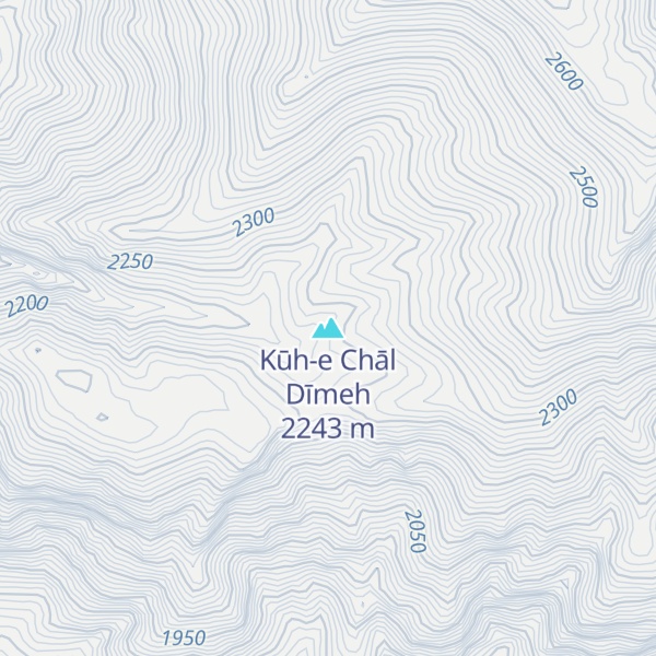 Map of Kūh-e Chāl Dīmeh