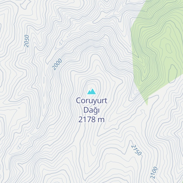 Map of Coruyurt Dağı