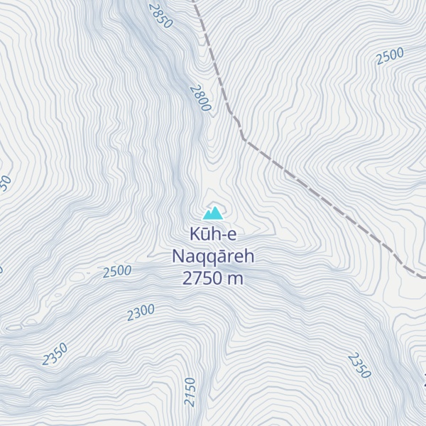 Map of Kūh-e Naqqāreh