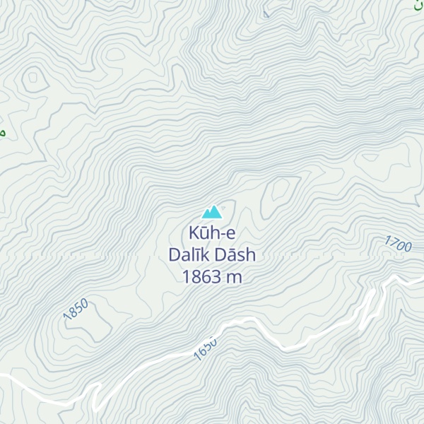 Map of Kūh-e Dalīk Dāsh
