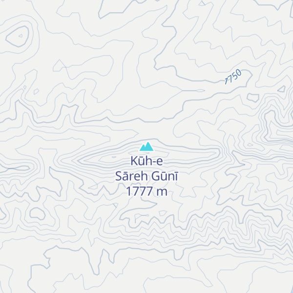 Map of Kūh-e Sāreh Gūnī