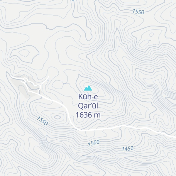 Map of Kūh-e Qar’ūl