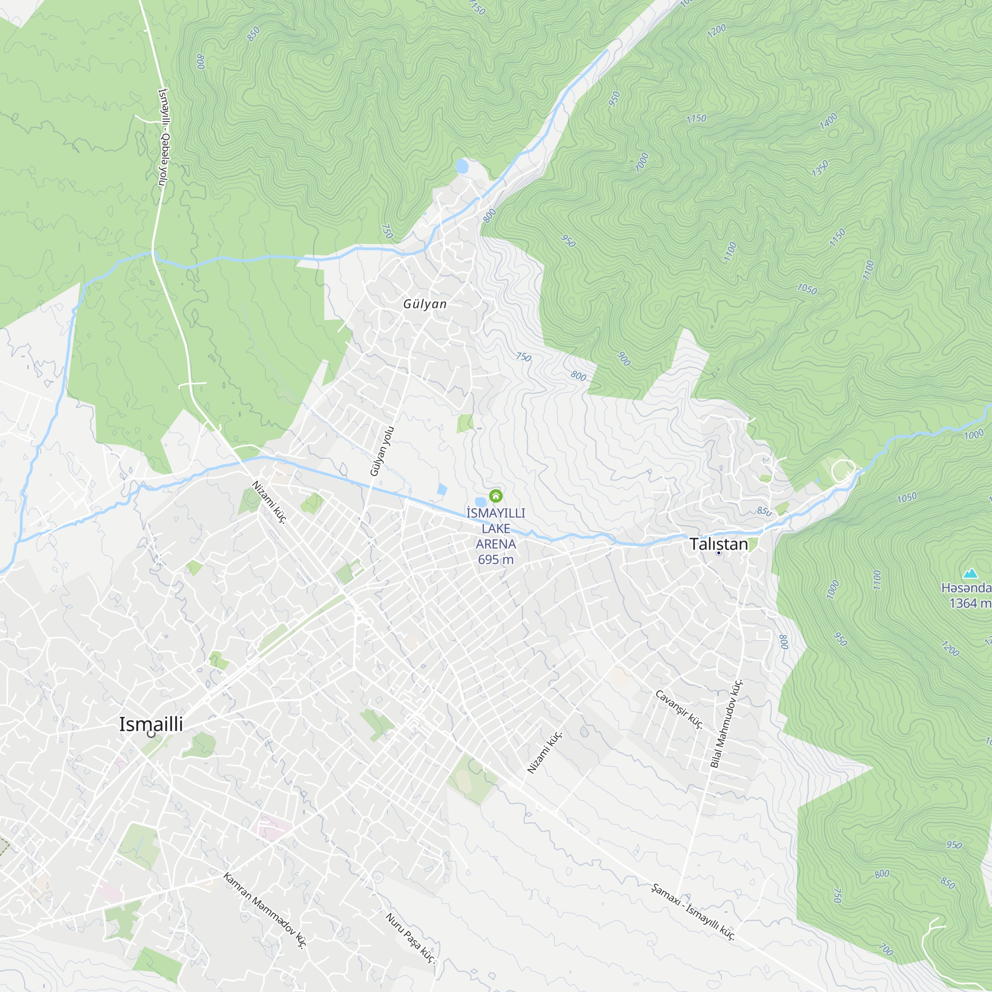 İSMAYILLI LAKE ARENA map