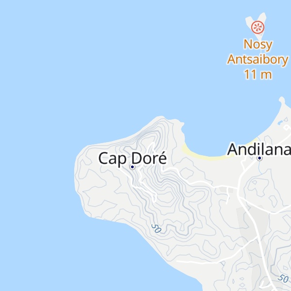 Map of Mont Andilah