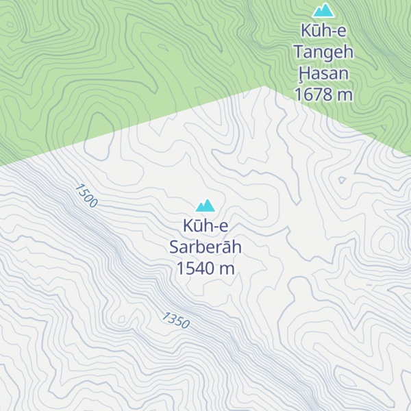 Map of Kūh-e Sarberāh