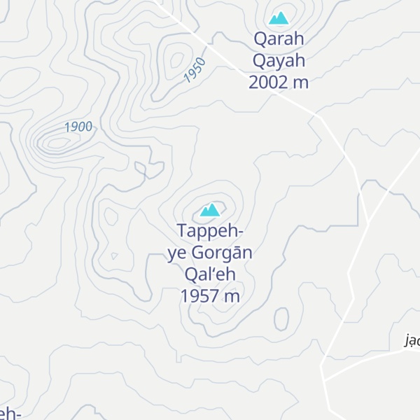 Map of Tappeh-ye Gorgān Qal‘eh