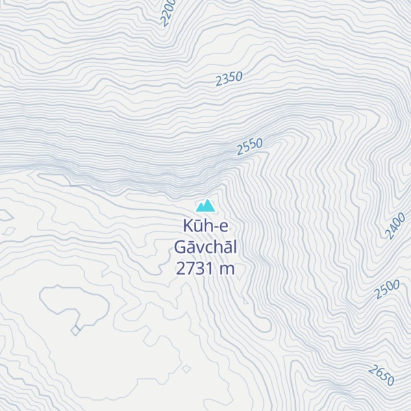 Map of Kūh-e Gāvchāl