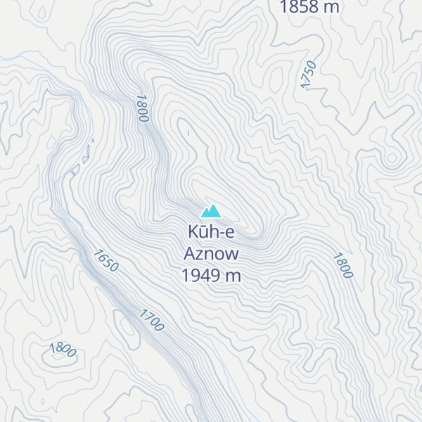 Map of Kūh-e Aznow