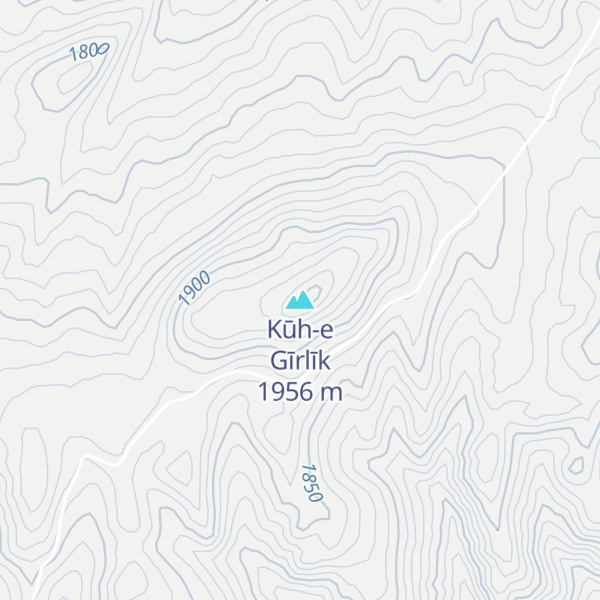 Map of Kūh-e Gīrlīk