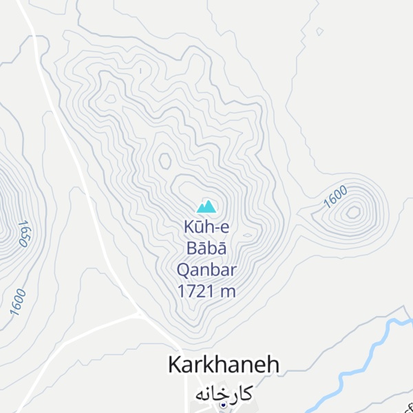 Map of Kūh-e Bābā Qanbar