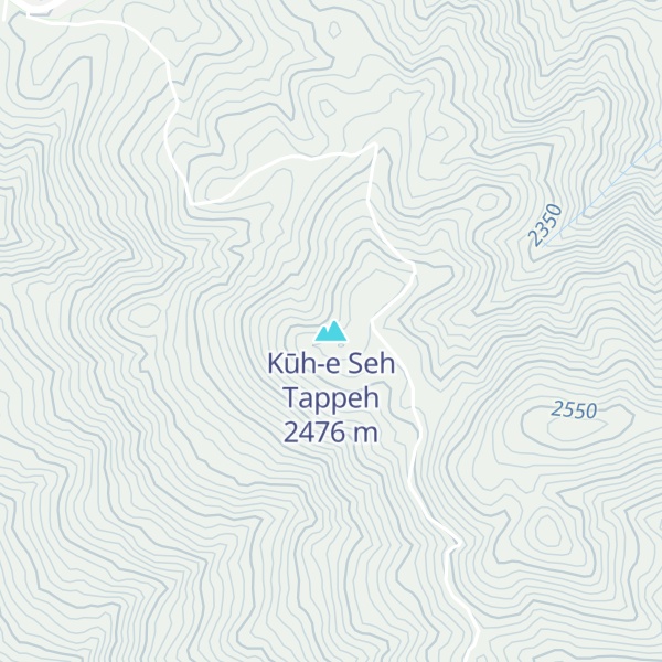 Map of Kūh-e Seh Tappeh