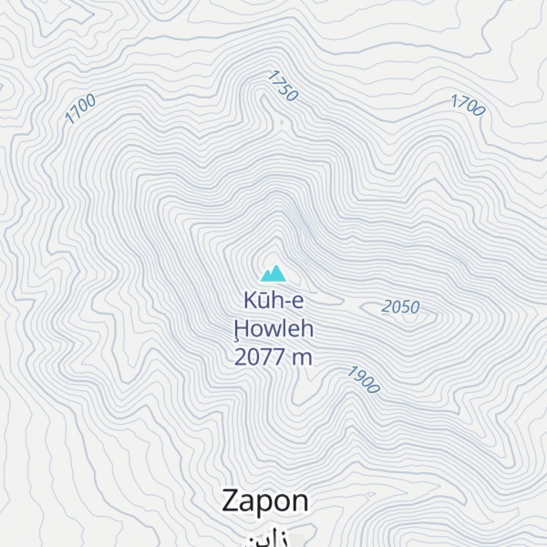Map of Kūh-e Ḩowleh