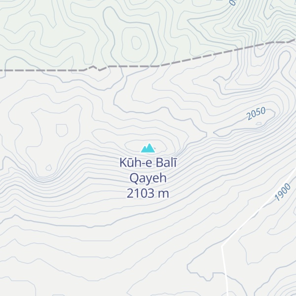 Map of Kūh-e Balī Qayeh