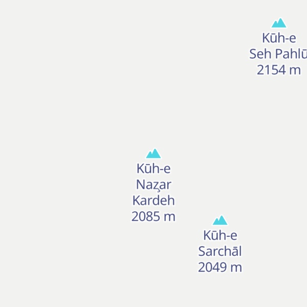 Map of Kūh-e Naz̧ar Kardeh