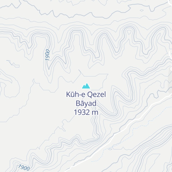 Map of Kūh-e Qezel Bāyad