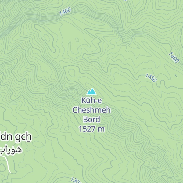 Map of Kūh-e Cheshmeh Bord