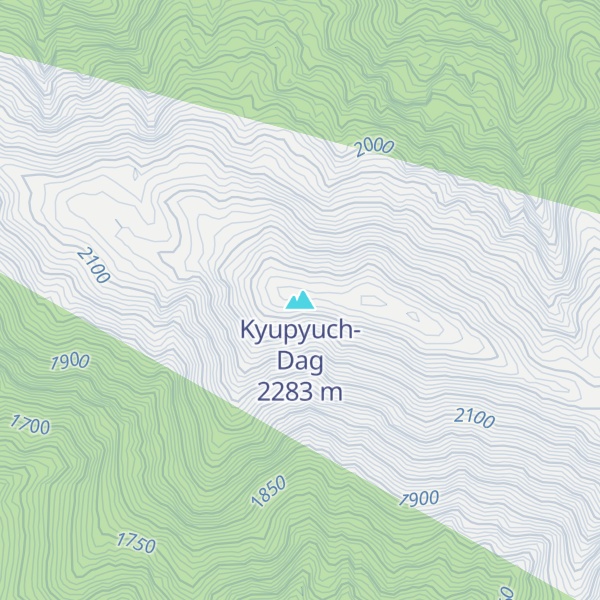 Map of Kyupyuch-Dag