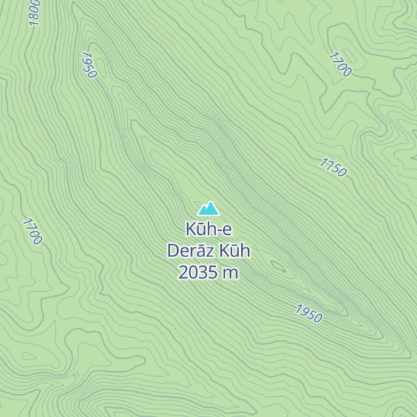 Map of Kūh-e Derāz Kūh