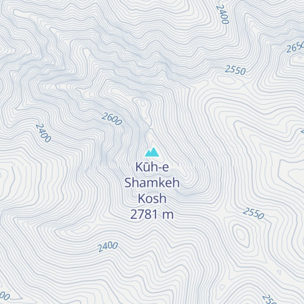 Map of Kūh-e Shamkeh Kosh