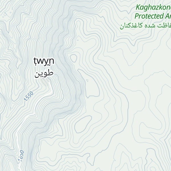 Map of Kūh-e Kangarestān