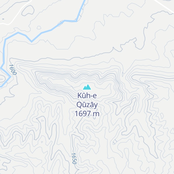 Map of Kūh-e Qūzāy