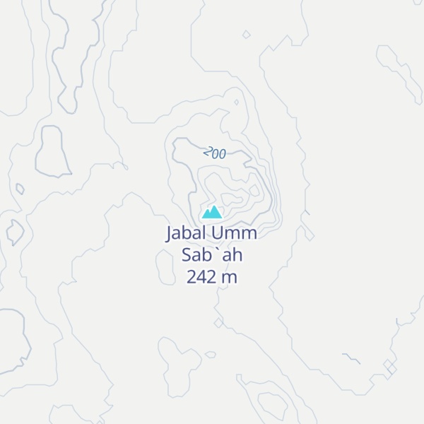 Map of Jabal Umm Sab`ah