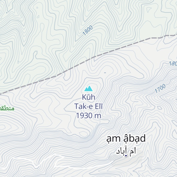 Map of Kūh Tak-e Elī