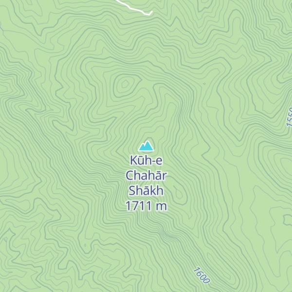 Map of Kūh-e Chahār Shākh