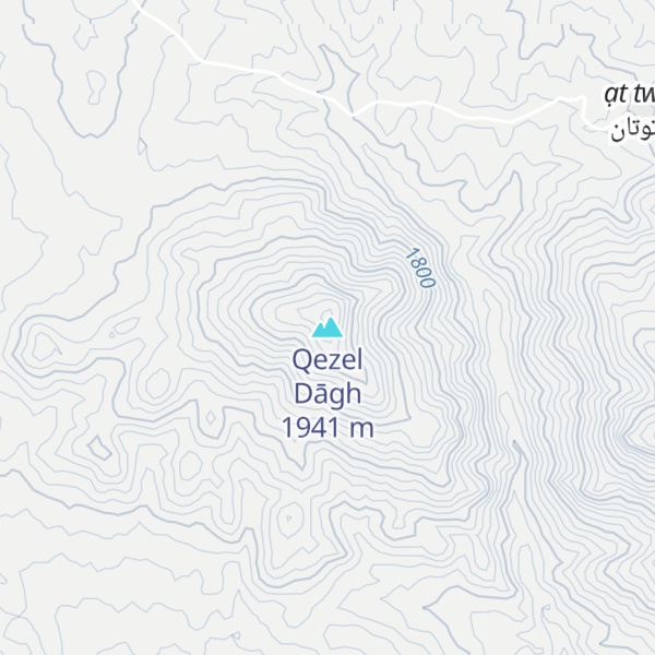 Map of Qezel Dāgh