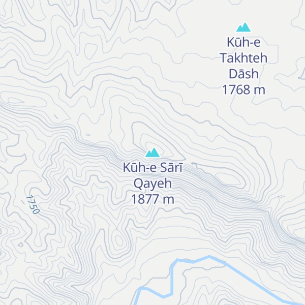 Map of Kūh-e Sārī Qayeh
