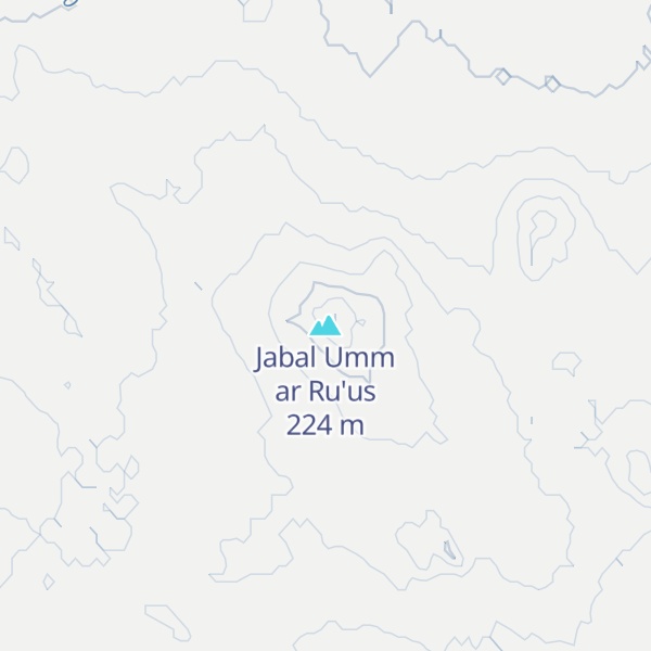 Map of Jabal Umm ar Ru'us
