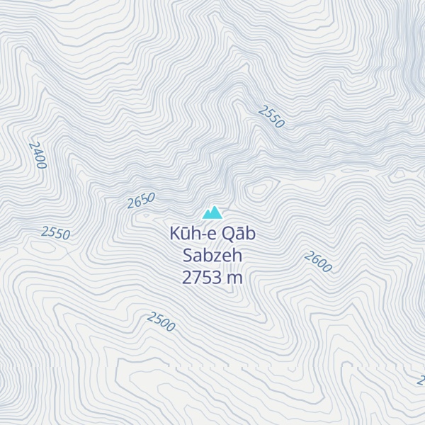 Map of Kūh-e Qāb Sabzeh