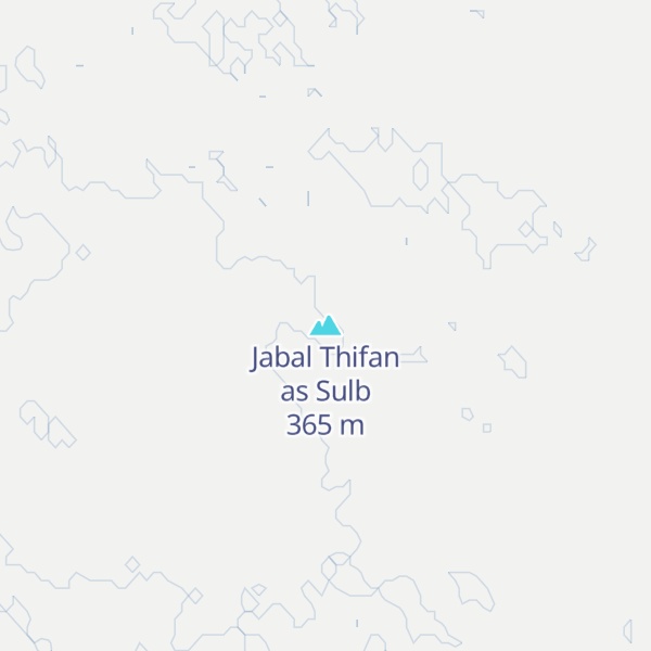 Map of Jabal Thifan as Sulb