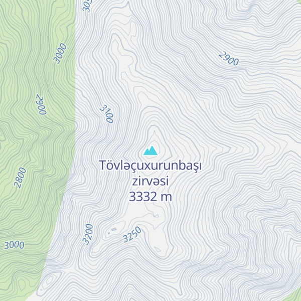 Map of Tövləçuxurunbaşı zirvəsi