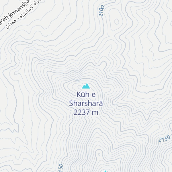 Map of Kūh-e Sharsharā