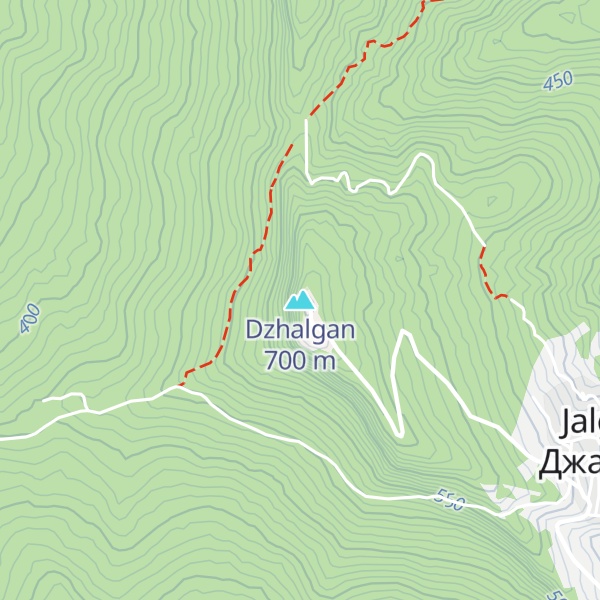 Map of Dzhalgan