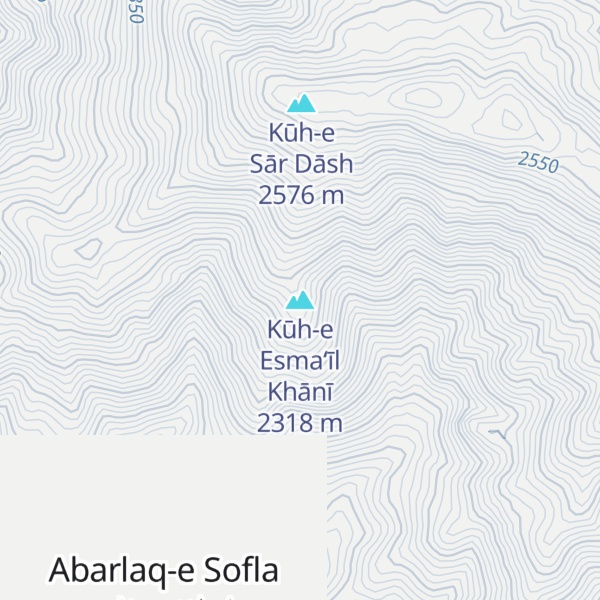 Map of Kūh-e Esma‘īl Khānī