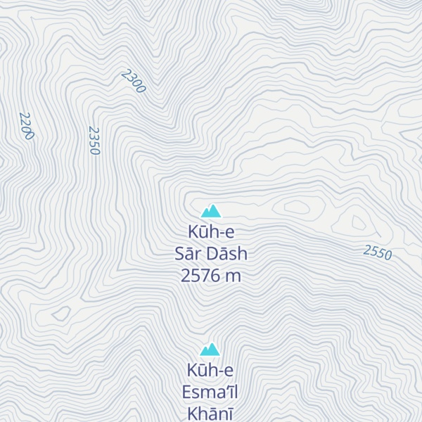 Map of Kūh-e Sār Dāsh