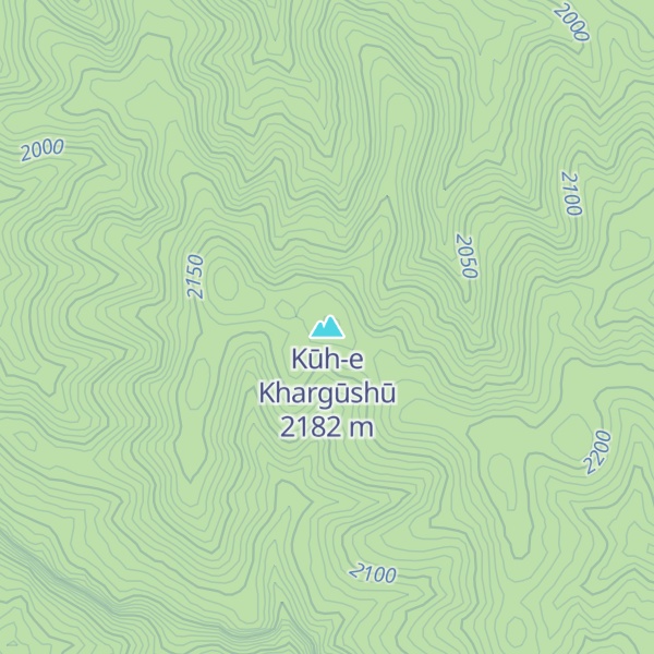 Map of Kūh-e Khargūshū