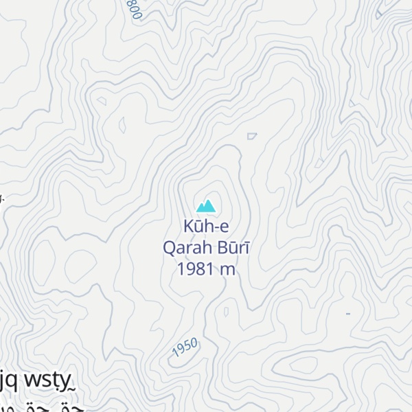 Map of Kūh-e Qarah Būrī