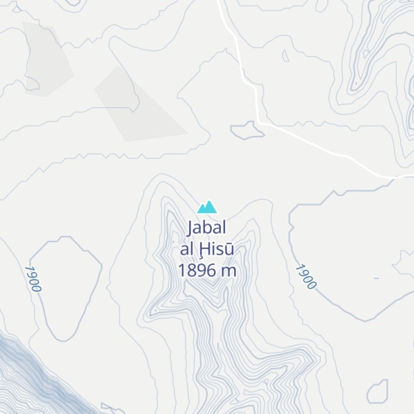 Map of Jabal al Ḩisū